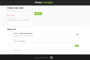 photo of notes-manager project